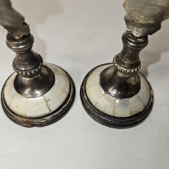 Vintage Letter Hand Note Clip Silver Plate Mother of Pearl Paris 1889 Berkeley - Picture 5 of 12